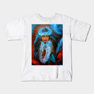 Hawaiian Hula Maiden Kids T-Shirt